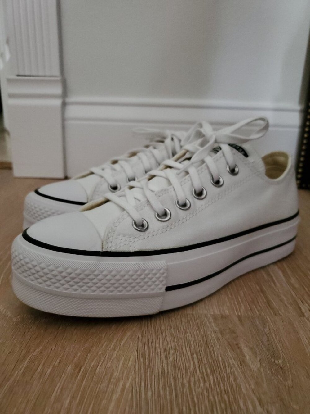 Converse Chuck Taylor All Star Lift Platform Canvas White Women's Shoes Size 7 - Picture 10 of 14